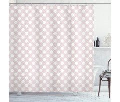 Circles and Small Triangles Shower Curtain