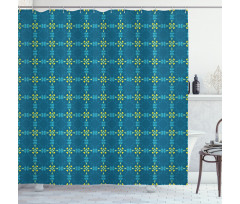 Abstract Floral Petals Shower Curtain