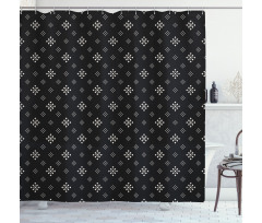 Diamond Shapes Art Shower Curtain