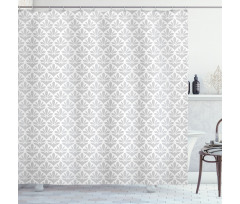 Flowers as Diamond Shapes Shower Curtain