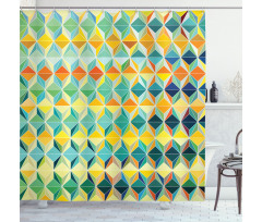 Futuristic Vibrant Design Shower Curtain