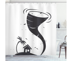 Hurricane and Little House Shower Curtain