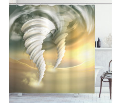 Abstract Hurricane Swirls Shower Curtain