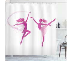 Ballerina Fairies Dancing Shower Curtain