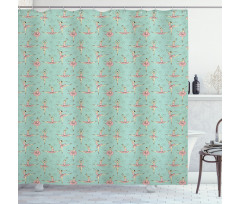 Ballerinas in Various Poses Shower Curtain