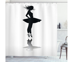 Dancer in a Tutu on Stage Shower Curtain