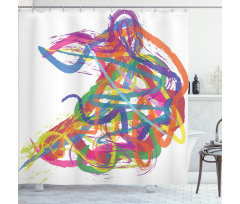 Abstract Art Dancer Shower Curtain
