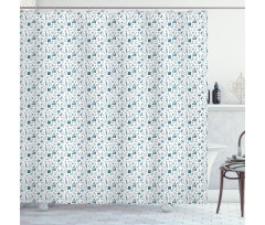Chemical Illustration Shower Curtain