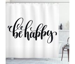 Words in Art Form Shower Curtain