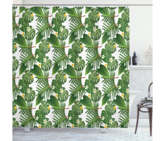 Giant Banana Coconut Shower Curtain