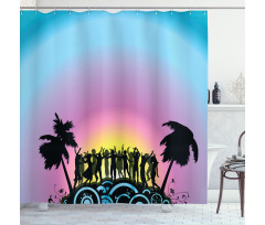 Joyful Dancing People Shower Curtain