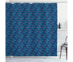 Vintage Mexican Chevron Lines Shower Curtain