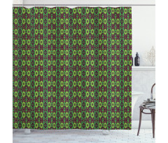 Traditional Folkloric Ornament Shower Curtain