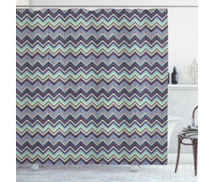 Chevron Tile Shower Curtain