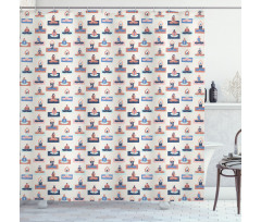 Stretching Relaxing Meditating Shower Curtain