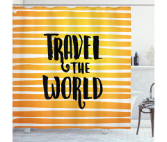 Travel the World Exploration Shower Curtain