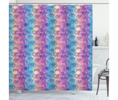 Vertical Colorful Stripes Shower Curtain