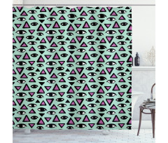 Brush Strokes Occult Style Shower Curtain