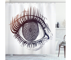 Outer Space Vortex Pupil Shower Curtain