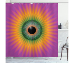 Ornamental Psychedelic Eye Shower Curtain