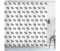 Breed with Sailor Shirt Shower Curtain