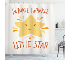 Twinkle Twinkle Little Star Shower Curtain