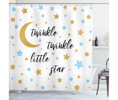 Bed Time Lullaby Concept Shower Curtain