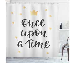 Words with Stars Shower Curtain