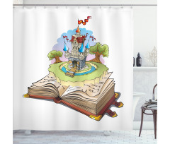 Fantasy Book World Shower Curtain