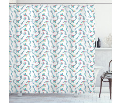 Holiday Season Happiness Fun Shower Curtain