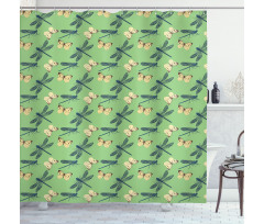 Insects and Butterflies Shower Curtain