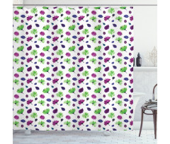 Watercolor Lilies Shower Curtain