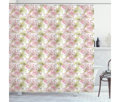 Rural Wild Flower Bunches Shower Curtain