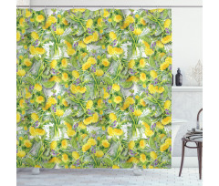 Pile of Chrysanthemum Buds Shower Curtain