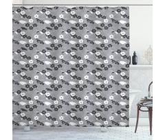 Bird Flower Shower Curtain