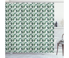 Biloba Tree Leaves Foliage Shower Curtain