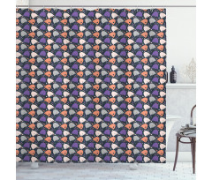 Spooky and Funny Dots Shower Curtain