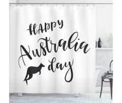 Happy Aussie Day Shower Curtain