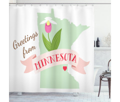 Greetings from Minnesota Shower Curtain