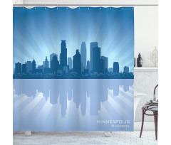 Minneapolis Silhouette Shower Curtain