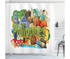 Architecture and Culture Shower Curtain