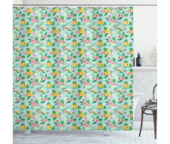 Bird of Paradise Flowers Shower Curtain