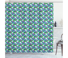 Exotic Island Leafage Shower Curtain