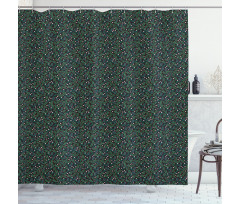 Tiny Petals with Sprouts Shower Curtain