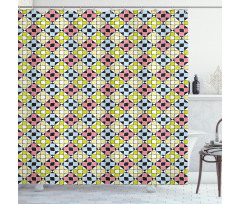 Colorful Mosaic Style Shower Curtain