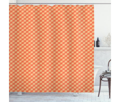 Wavy Lines in Retro Style Shower Curtain