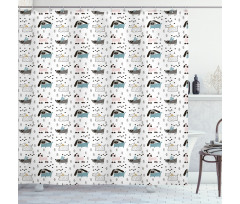 Pure Breed Dog Pattern Shower Curtain