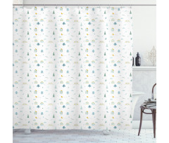 Apartment Bicycle Tree Shower Curtain