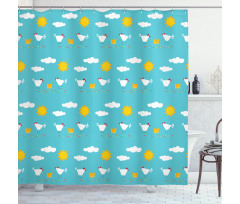 Happy Funny Farm Morning Shower Curtain