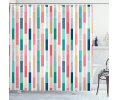 Avant-Garde Color Stripes Shower Curtain
